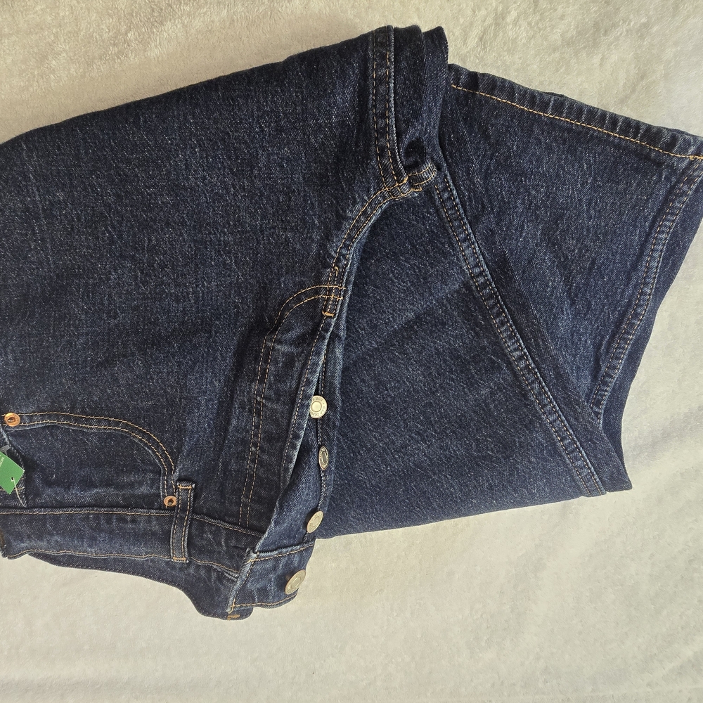 GAP High Rise Straight Leg Jeans – Size 29 – Dark Wash Cheeky Straight - Picture 7 of 8